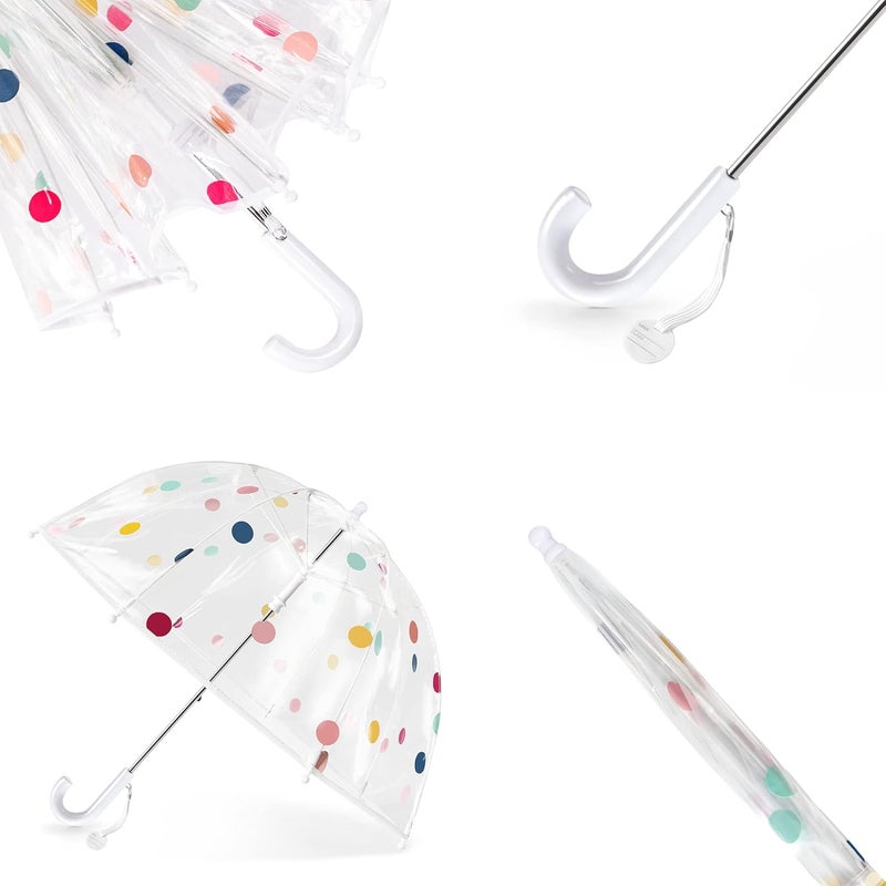 RONIARE Kids Clear Bubble Umbrellas for Rain Dome Windproof Umbrella for Kid Girls and Boys - Image 3